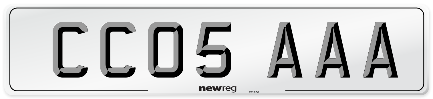 CC05 AAA Number Plate from New Reg